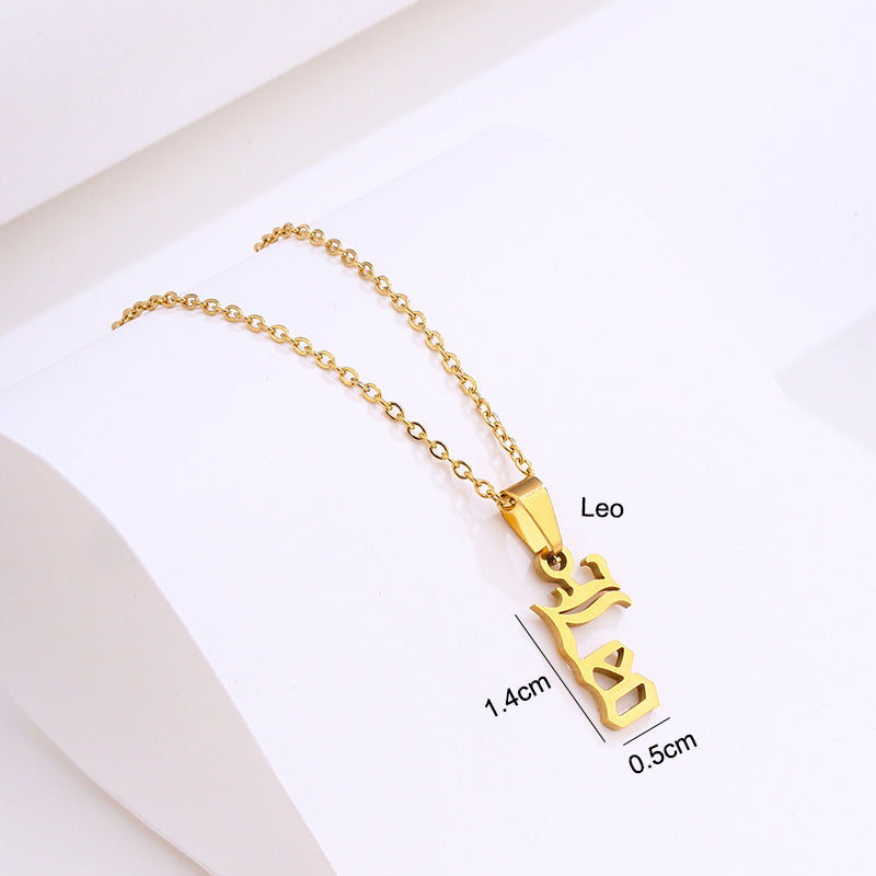 Stainless Steel Zodiac Necklace d173f4e4 5ae3 443d 843e 805c7ca8c8c4