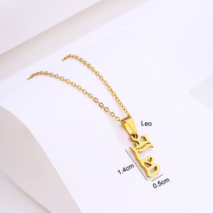 Stainless Steel Zodiac Necklace d173f4e4 5ae3 443d 843e 805c7ca8c8c4