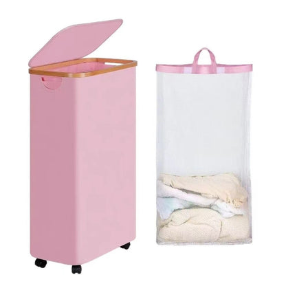 Oxford Cloth Dirty Clothes Folding Dirty Clothes Basket Dustproof With Cover Storage Basket