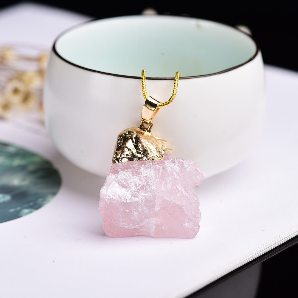 Natural Crystal Pendant Necklace With Gemstones d1845c61 0084 45e1 9521 52fadc7e4423
