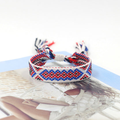 Bohemian Color Woven Bracelet Wristband For Fans d190c67f 7fdf 4cbe a315 90f57f6c7bfe
