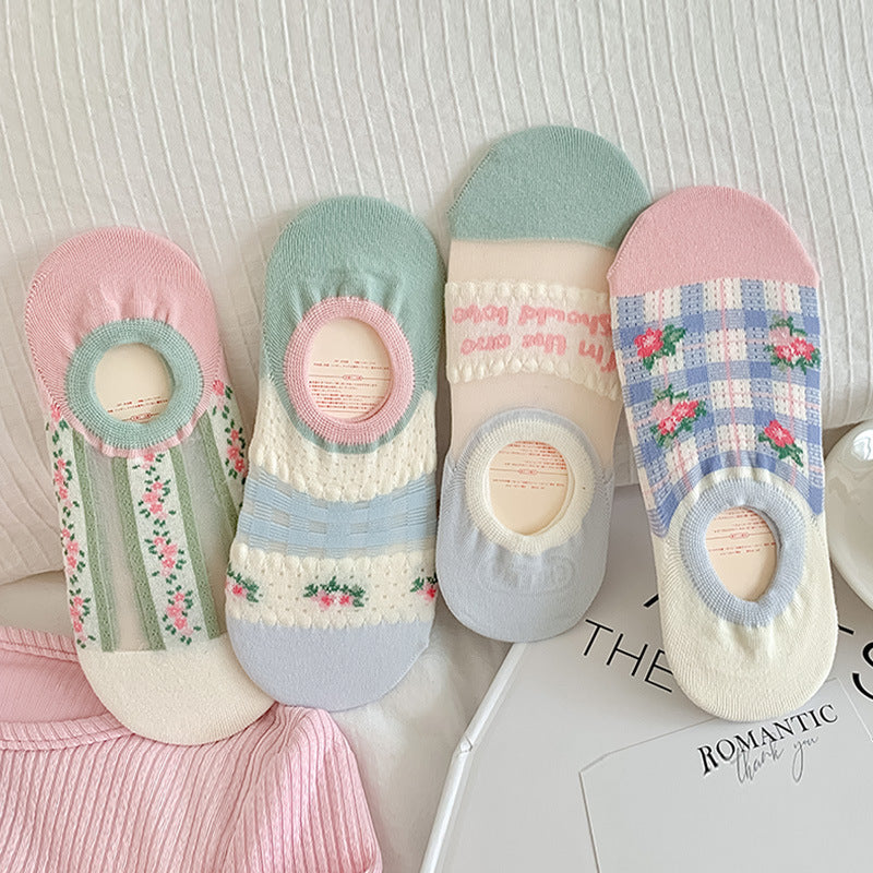 Women's Summer Thin Sweet Fresh Low Cut Sock d192ade2 54a0 45b1 9c8b 7680f4e8f5f0