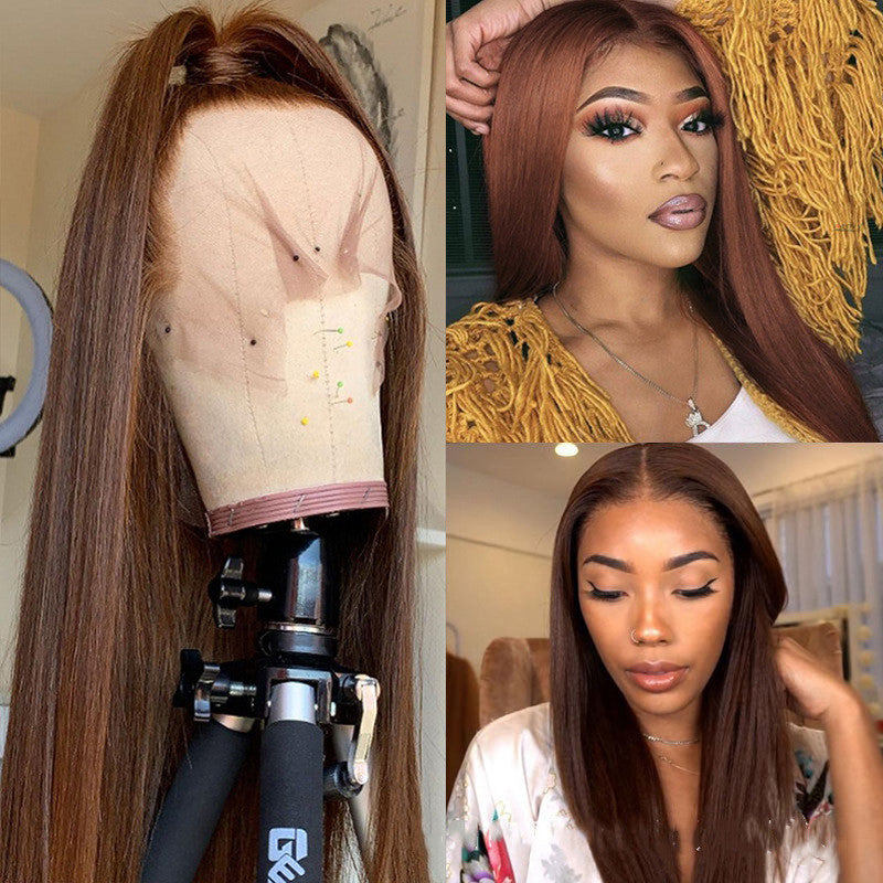 Brown Color Human Hair Wigs Human Hair Wig d19e3a02 612a 47ee 898c 81e6e2cd217f