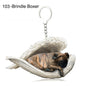 New Unique Dogs And Cats Sleeping Angel Pendant Car Key Ring d1bff2bb cba8 4c09 81ac fb2e737e1348