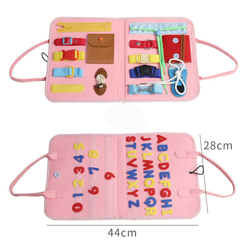 New Busy Book Children's Busy Board Dressing And Buttoning Learning Baby Early Education Preschool Sensory Learning Toy d1d80
