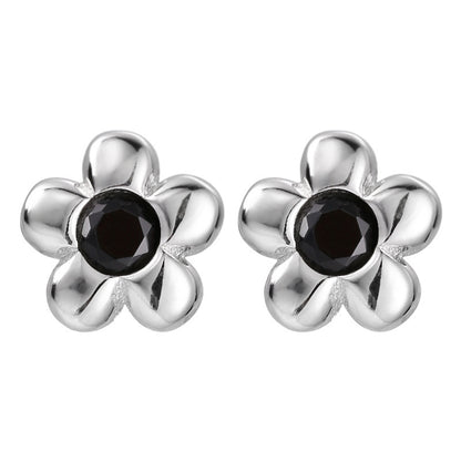 Flower Inlaid Black Diamond Necklace Pendant d1d9fd39 ff80 497e 85fa f314ec36423d