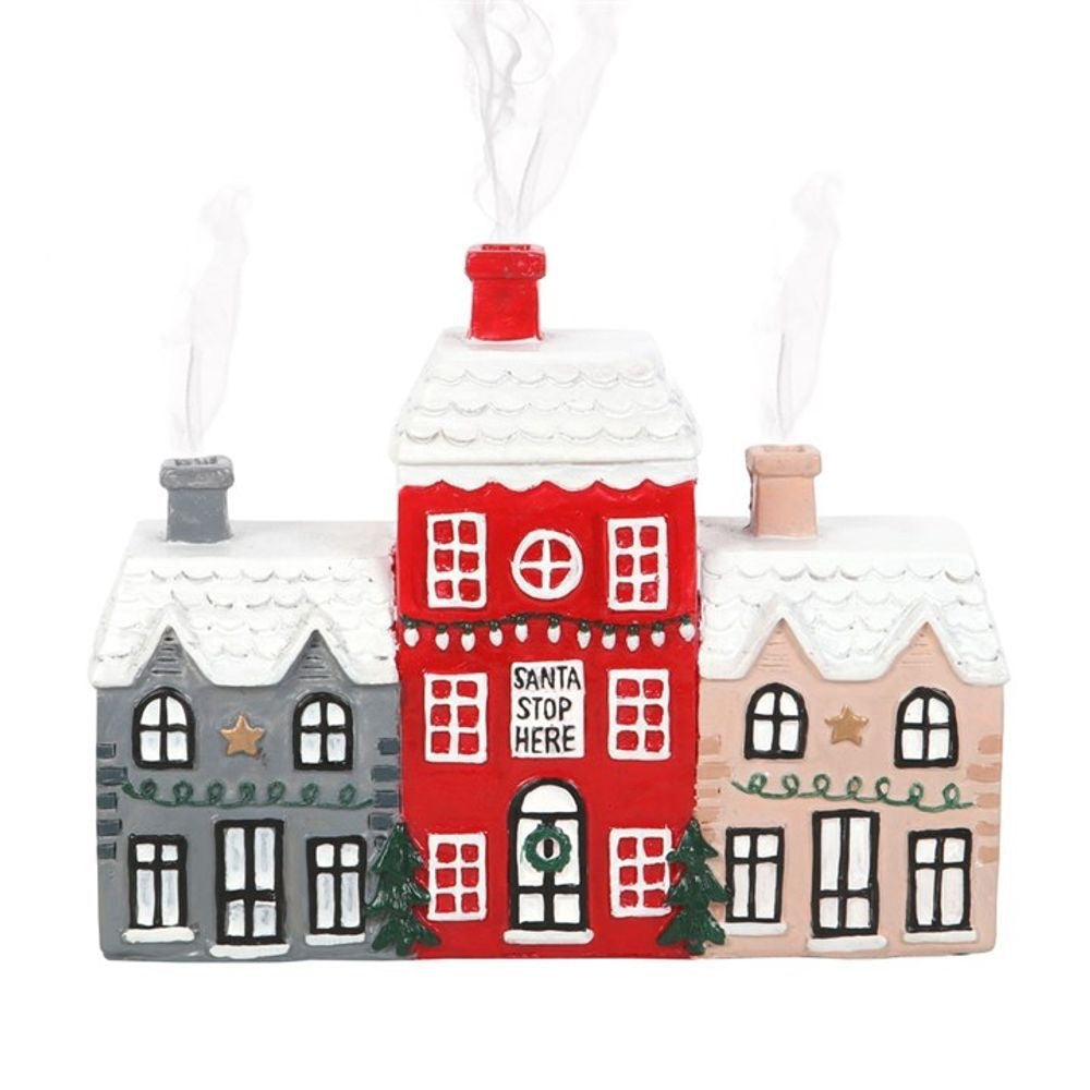 Christmas Small House Decorations Resin Winter Incense Cone Burner Decoration Landscape Decorative Gift d1ed0198 841f 4d0a 97