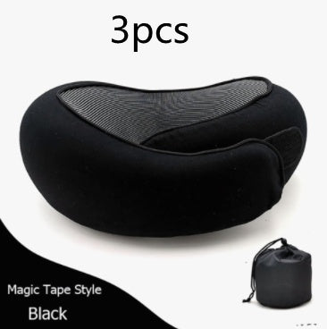 Travel Neck Pillow Non-Deformed Airplane Pillow Travel Neck Cushion Durable U-Shaped Travel Memory Cotton Nap Neck Pillow d21
