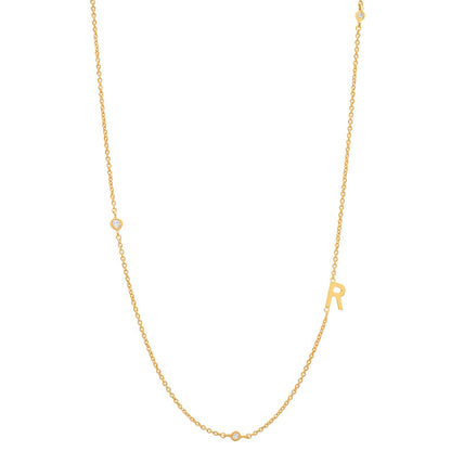 18K Gold Plated 26 Letter Stainless Steel Necklace - HD Wireless Product #19