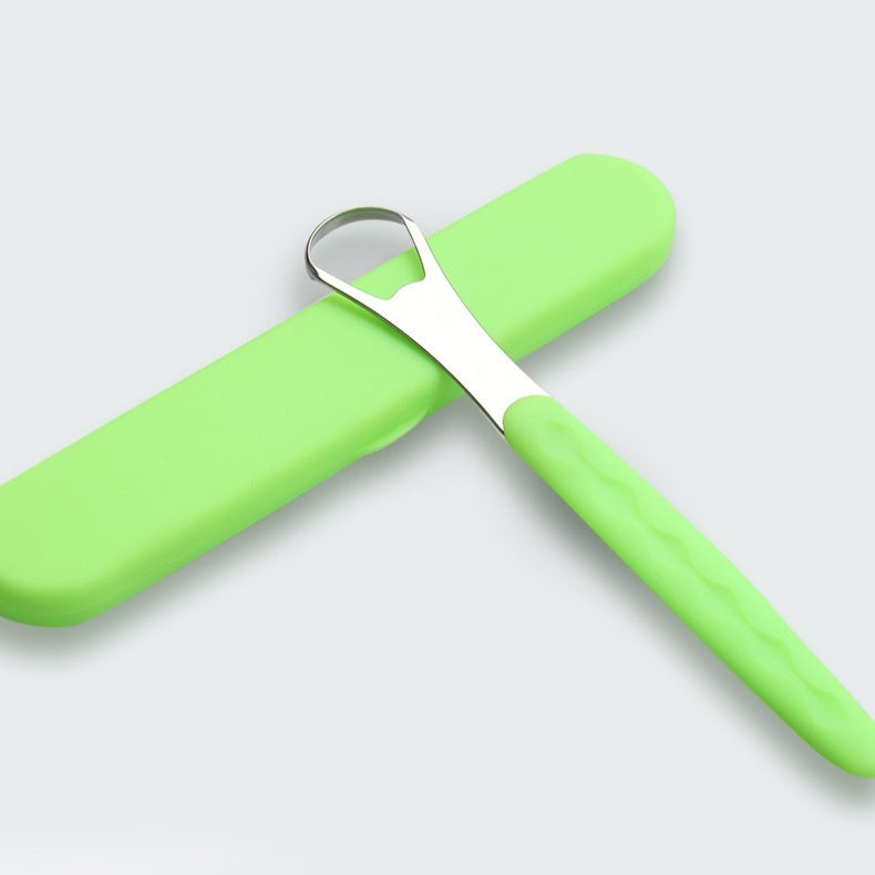 Tongue Scraper Tongue Cleaning Stainless Steel Tongue Scraper Oral Care Tool Deodorant Tongue Brush d2216a1b cf6f 4c7b a320 f