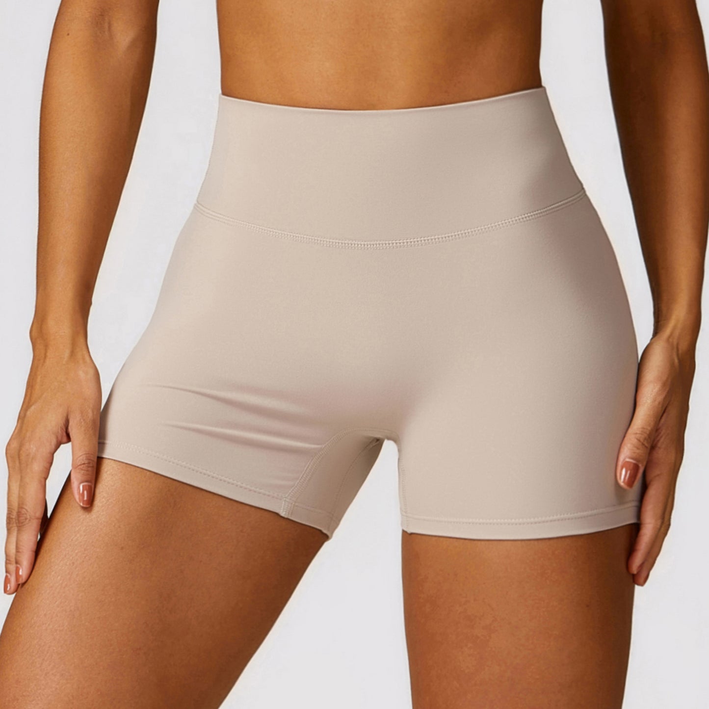 High Waist Yoga Shorts Belly Contracting Peach Hip Lifting Sport Shorts d2248ccf 151e 4d11 9f3a 6972614b4186