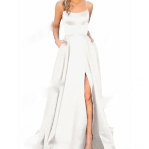 Solid Color Long Slimming And Shoulder Hollow Girlfriends Fashion Bridesmaid Party Dress d227438b 8d42 4764 8739 a4ba032fa21a