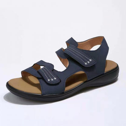 Wedge Hook And Loop Fastener Platform Large Size Casual Beach Sandals d22b3f57 7f0b 4c25 bbfb 223a8bf8eba3