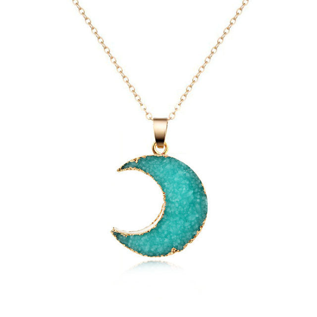 Moon Necklace Sweater Chain Pendant Foreign Trade Necklace d231ae1a c957 4a74 b988 63dee8c68d94