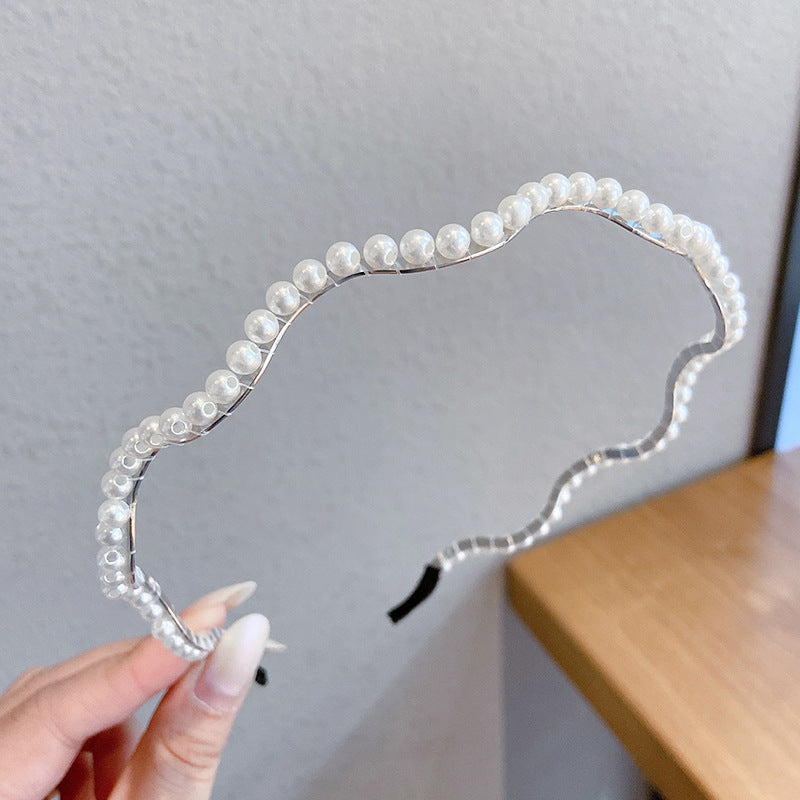 Sen Simple Pearl Thin Headband Hair Accessories Headband d2367be5 71c7 462b 8b17 242de4fcf701