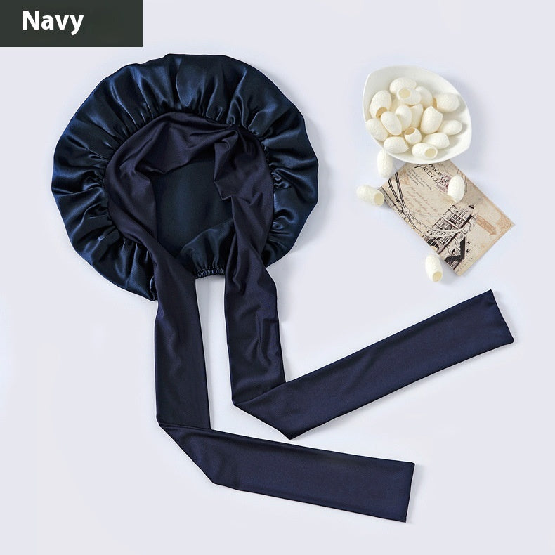 Wide-brimmed Lace-up Adjustable Elastic Large Silk Nightcap d2454d76 c240 4bff a133 113e99315f33 trans
