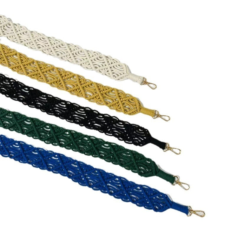 Woven Replacement Handbag Strap Widened Mobile Phone Crossbody Bag Strap Anti-lost Lanyard - 图片 4