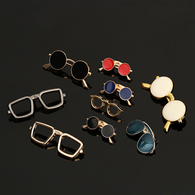 New Arrival Brooch Men's Suit Dress Accessories Enamel Oil Glasses Sunglasses Brooch d24fcf2b e181 42fb 9466 acb067778974