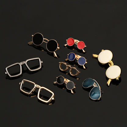 New Arrival Brooch Men's Suit Dress Accessories Enamel Oil Glasses Sunglasses Brooch d24fcf2b e181 42fb 9466 acb067778974