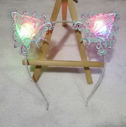 Glowing Hair Accessories Flashing Lights Cat Ears Headband d2546501 6278 4041 9436 6d0f0e908188