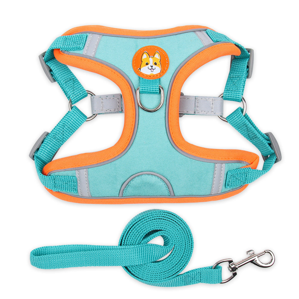 Dog Harness Cat Harness Reflective Dogs Leashs Soft Mesh Chest Strap d25c90b1 82cf 4fa7 b535 5b0c050f21d7