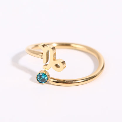 Constellation Symbol Birthstone Ring d26f8163 b578 49ed 8292 a3ed49803069