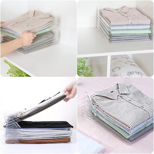 10 Layer Clothes Storage Board Fold Clothing Organizer Shirts Folder Backpack T-shirt Document Closet Drawer Divider Organizer - HD Wireless Product #1