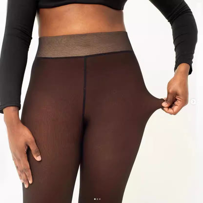 Seamless Knitted Leggings Women's Transparent Plus Size One-piece Trousers d27a1032 fabd 4058 965c ce713c5d0c7a