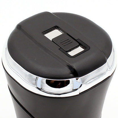 Push-pull Lighter Accessories Smokeless Detachable USB Rechargable Car Ashtray Home Portable Smell Proof With Lid LED Blue Li