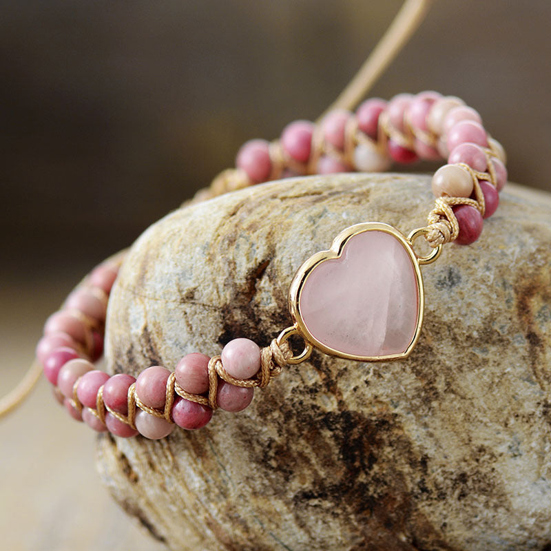 Double Natural Stone Hand-woven Bracelet With Adjustable Strings d290b6ac 2a12 46b4 9e56 cf9a40d245b4