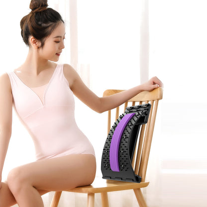 Back Stretcher Adjustable Back Cracker Massage Waist Neck Fitness Lumbar Cervical Spine Support Pain Relief d2a17b33 5a20 48a