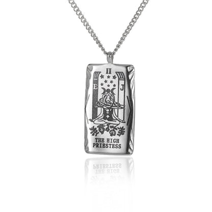 New Personalized Simple Stainless Steel Square Card Necklace d2a8ee60 da77 410b ac21 1ff4eeecdeb6