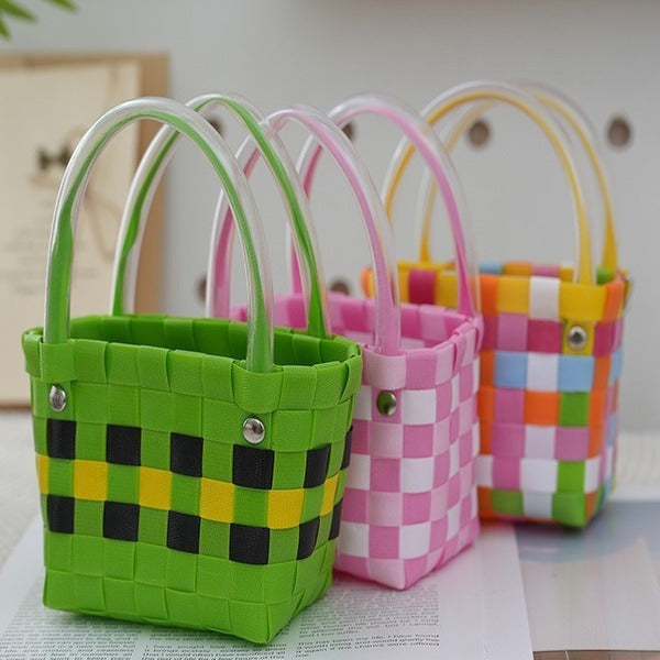 Ins Style Portable Small Square Bag Woven d2bbc17a ad16 495e 9e23 d04155d73d3f