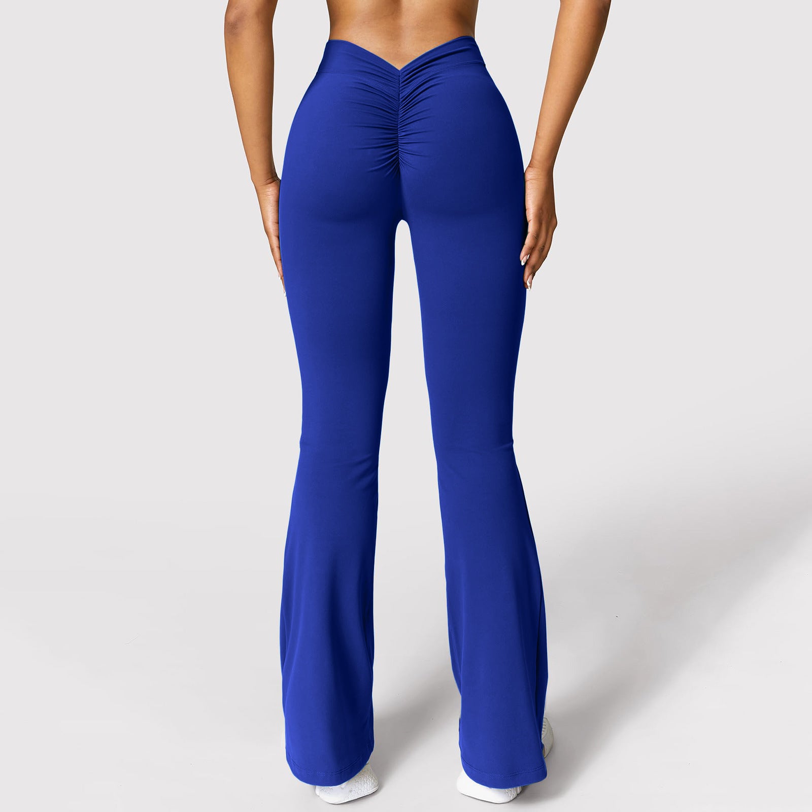 Nude Feel Seamless Slightly Flared Yoga Pants Sports Running Fitness Pants Female High Waist Hip Lift Yoga Pants d2bcc215 964