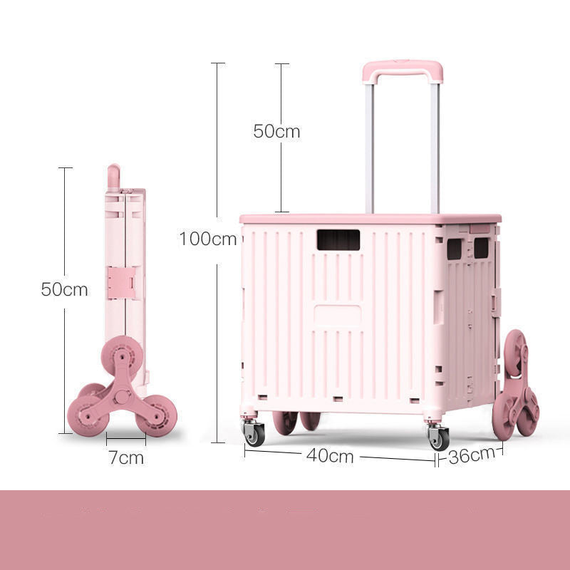 Fashion Folding Trolley Shopping Storage Trolley d2e804ad bbe7 4c8b b329 b4de4df5910e
