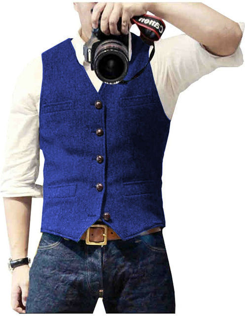 Slim-fit Herringbone Vest Casual Business Professional Formal Wear Groomsmen d2f2d1ff 1be8 49a5 bf36 e49d90a75d4b