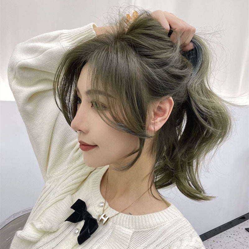 Ammonia-free Hair Color Paste Monochrome Paste Cover White Hair Multi-segment Color One-step Black Tea Gray Blue Black Hair D