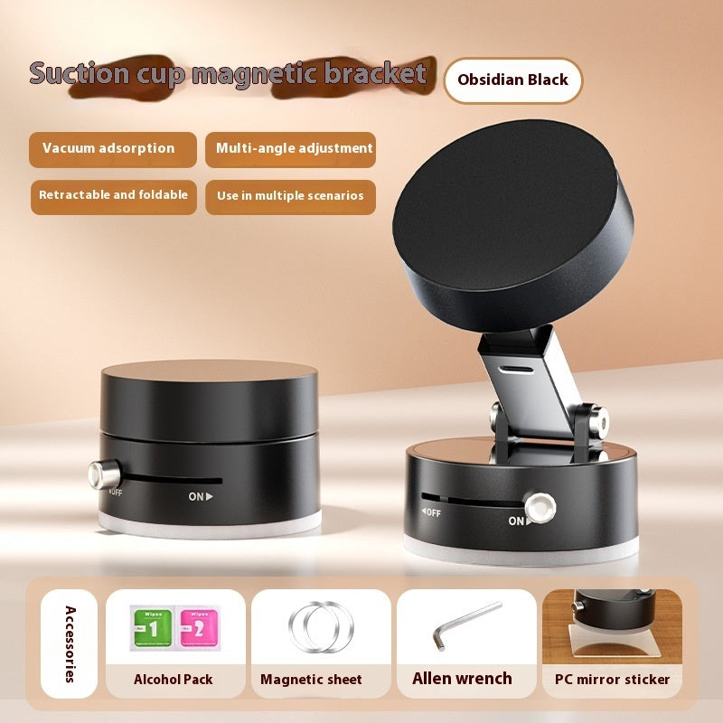 Foldable Magnetic Vacuum Car Phone Holder Foldable Suction Cup With Suction Cup Hands-Free Navigation For Smart Phone - 图片 9