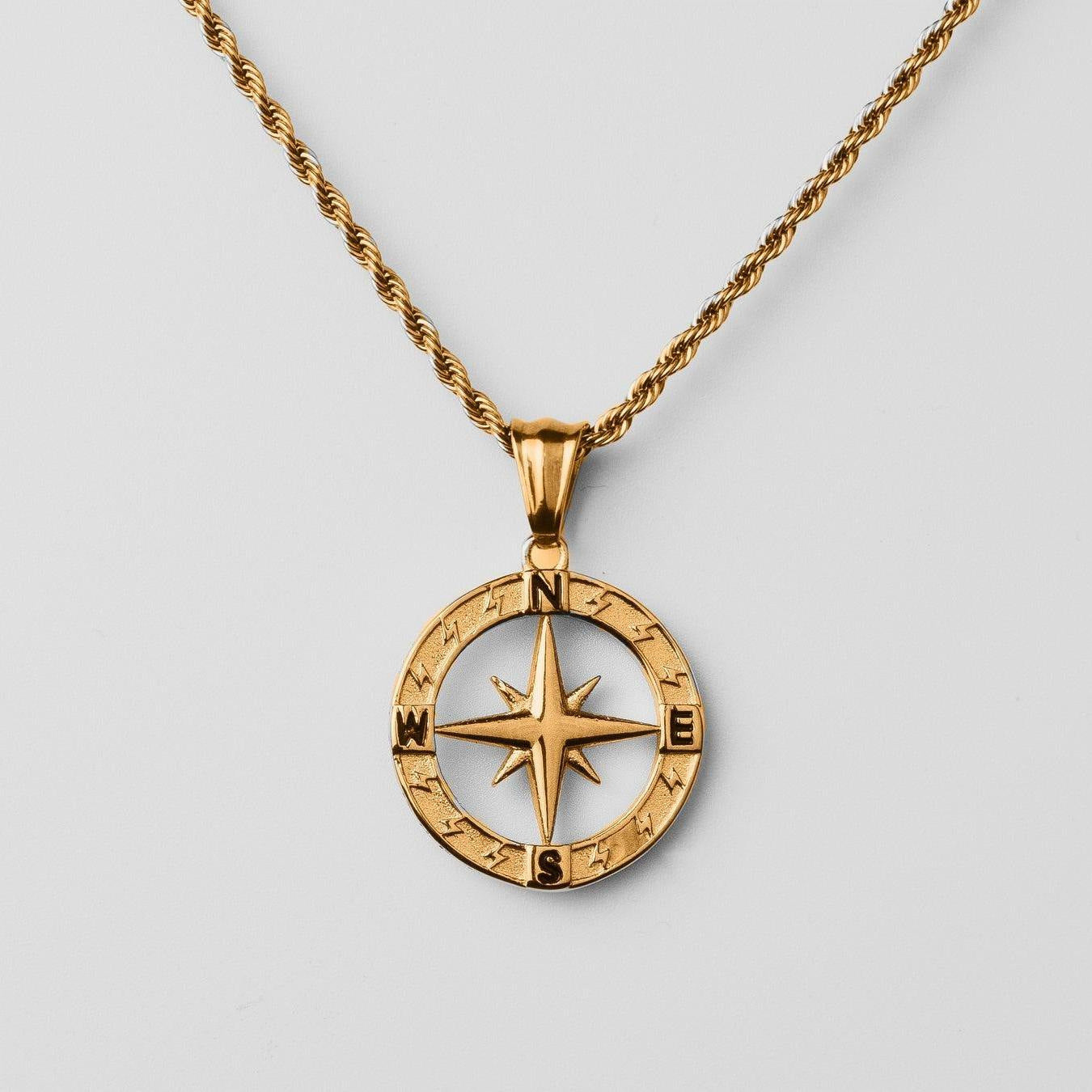 Stainless Steel Compass Circular Necklace d31696c4 1f45 4532 b751 295264527897