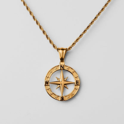 Stainless Steel Compass Circular Necklace d31696c4 1f45 4532 b751 295264527897