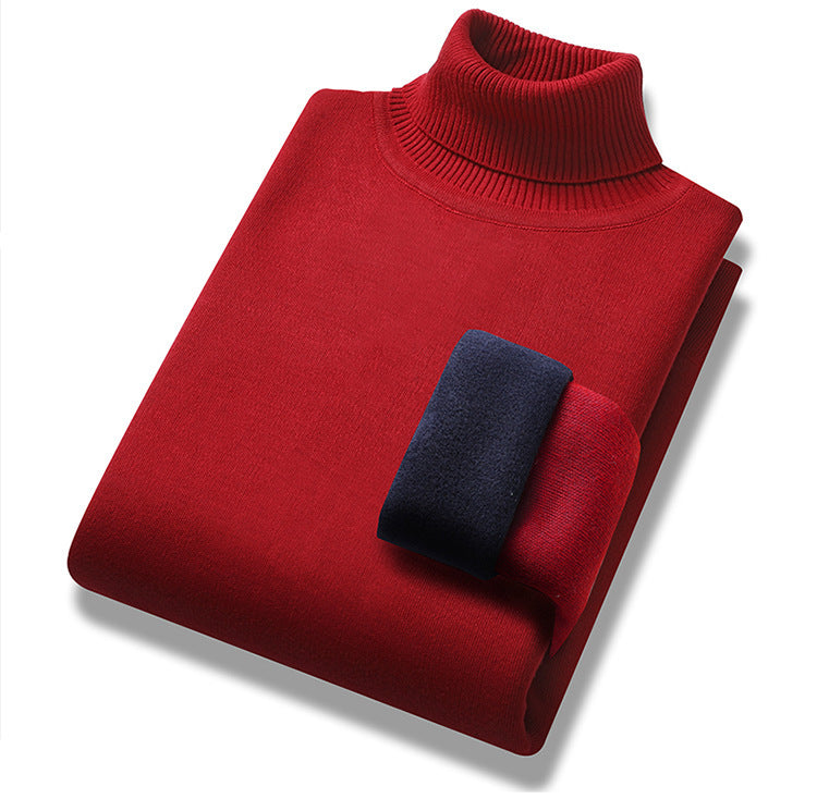 Turtleneck Sweater Men's Loose Velvet Thickened Sweater d3171aef 6613 44c9 8cfb 2f56223a25fa