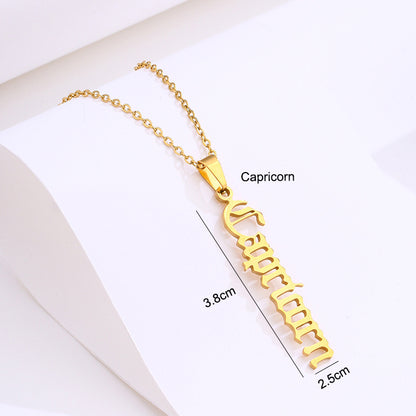 Stainless Steel Zodiac Necklace d31d7a04 2877 49a7 868b c8d0d010adac