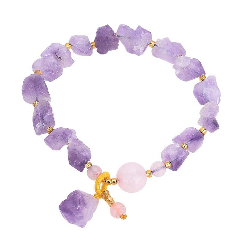 Natural Amethyst Original Stone Bracelet Women Ethnic Wind d327fd31 37bd 483c b719 f25451064397