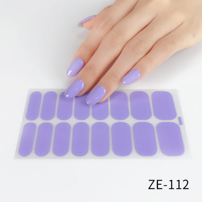 Solid Color Waterproof Nail Stickers d33260c7 6e17 4d65 87fd 15126d5e63cd