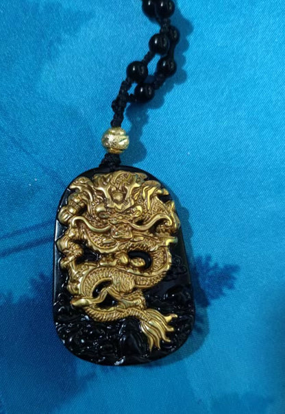 Golden Dragon Plated Pendant Necklace d33bdcf5 007e 4555 a331 b12976a1ecf6