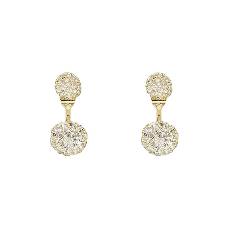 Super Full Inlaid Zircon Mesh Earrings Fashionable Temperament d33e3f1c bbbd 45b5 9405 769ff81bf53a