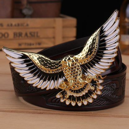 Men's Fashion Eagle Leather Belt d33f446d c2f8 4f36 b88c b50e92757bde
