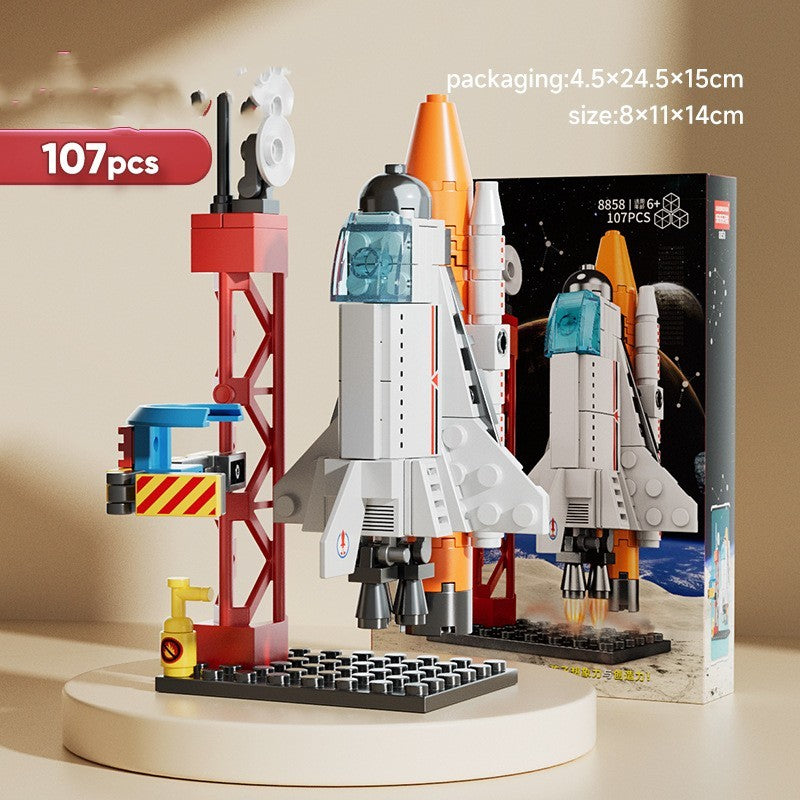 Building Blocks Small Particles Military Rocket Boy Children's Puzzle Enlightenment Assembling Toys d3484210 c55c 436f b681 3