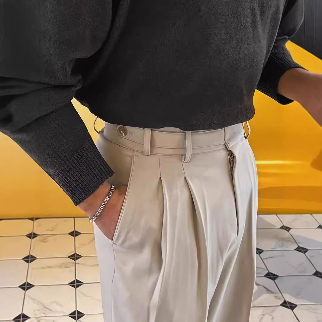 European Goods High Waist Suit Pants Male d351537c 879f 47c6 b05f 4a8de8cff863