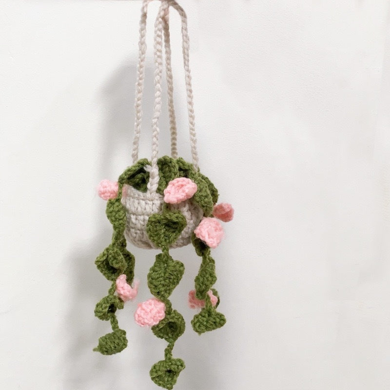 Handmade Knitted Flower Car Accessories Rearview Mirror d3579faa 1729 41a4 8e26 8d535c0733f4
